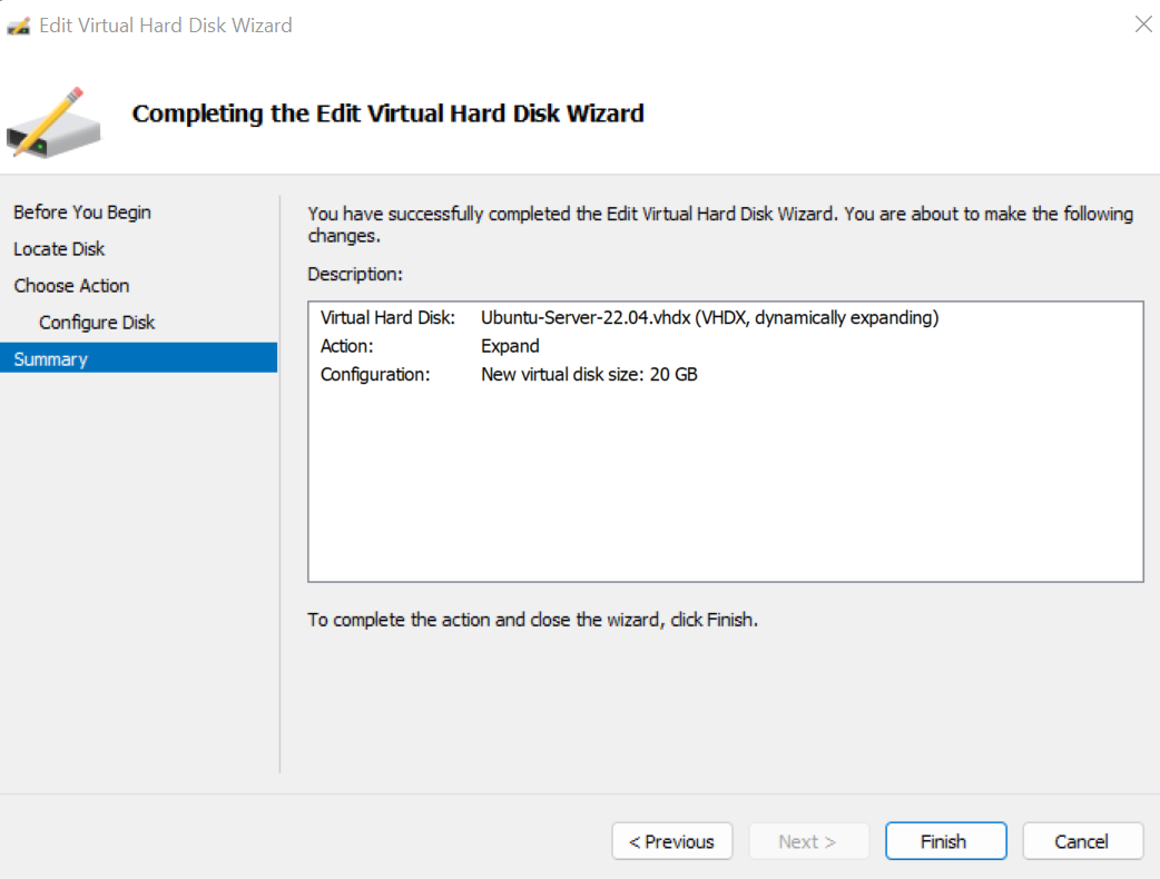 How to quickly expand Linux VM space in HyperV